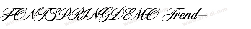 FONTSPRINGDEMO Trend字体转换 FONTSPRINGDEMO Trend字体转换
